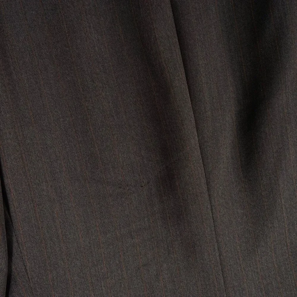 Burberry Brown Pinstripe Herringbone Blazer 44R  See Photos